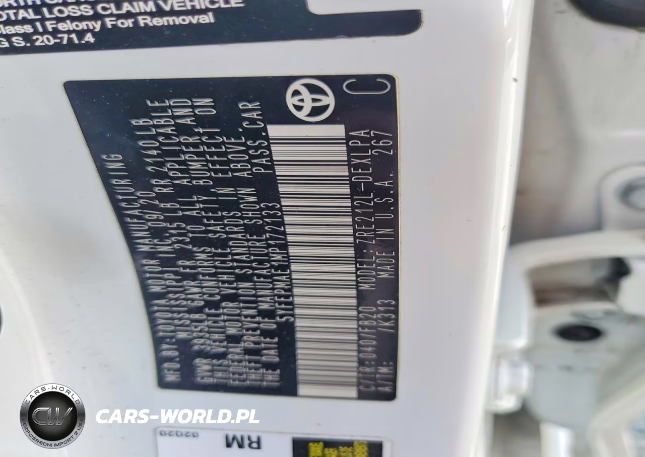2021 Toyota Corolla Le VIN:5YFEPMAE1MP172133 - 12