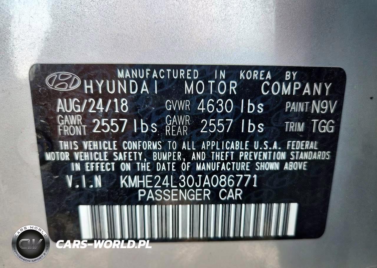 2018 Hyundai Sonata Hybrid Se VIN:KMHE24L30JA086771 - 12