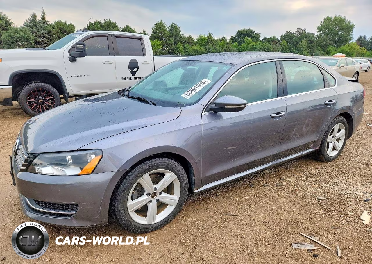 2012 Volkswagen Passat Se VIN:1VWBH7A31CC037786 - 1