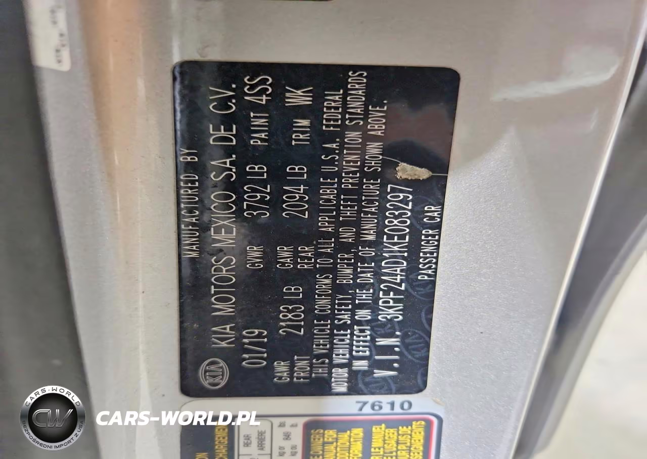 2019 Kia Forte Lxs VIN:3KPF24AD1KE083297 - 13