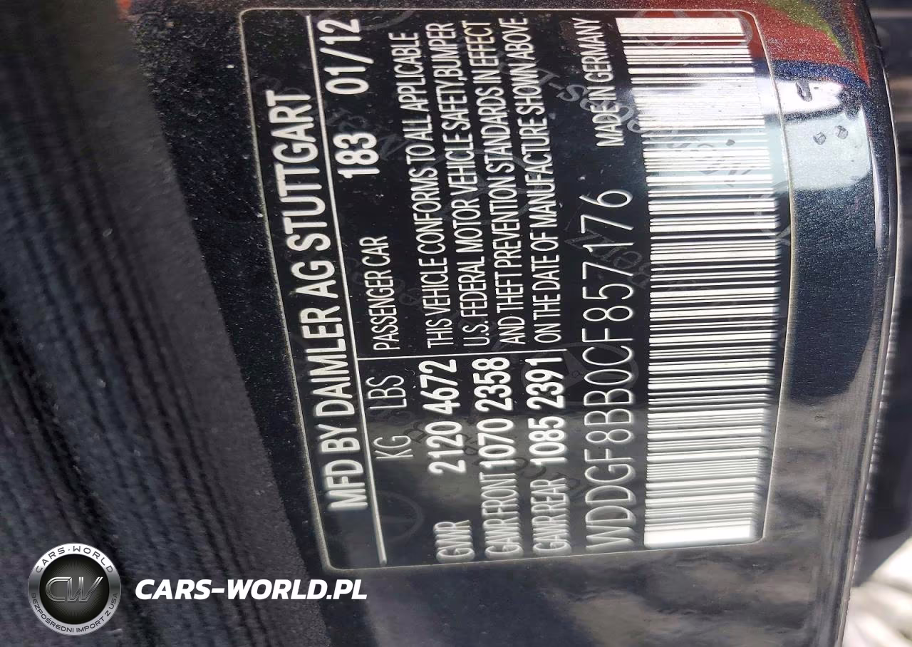 2012 Mercedes-Benz C 300 4Matic VIN:WDDGF8BB0CF857176 - 12