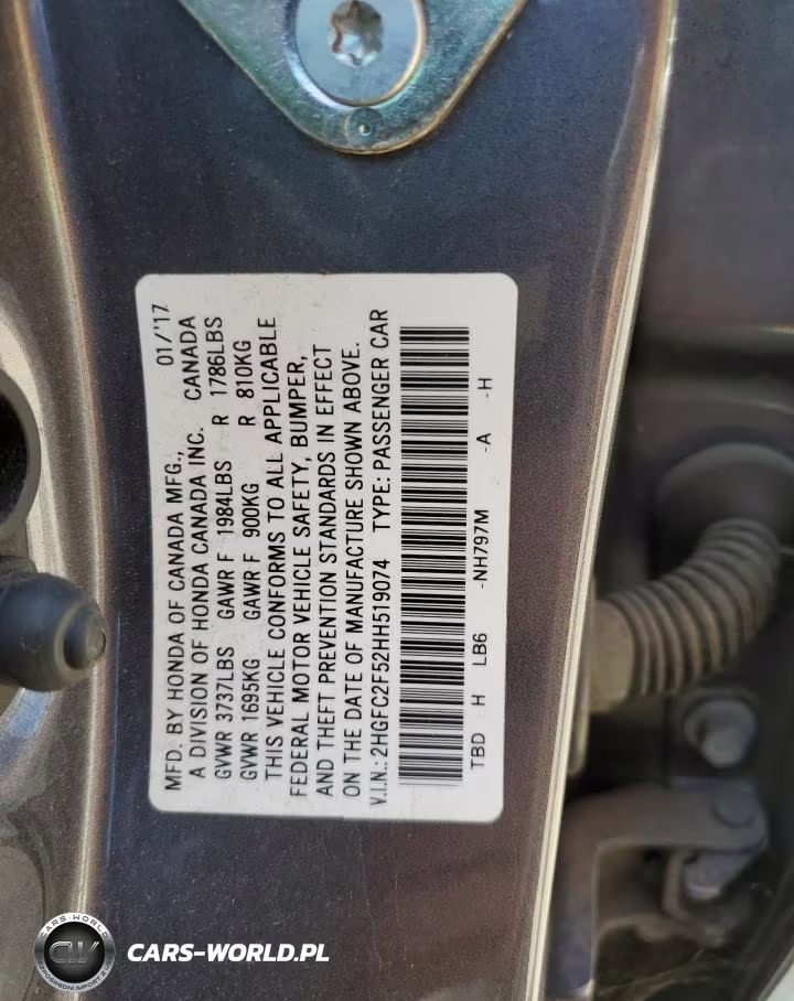 2017 Honda Civic Lx VIN:2HGFC2F52HH519074 - 12