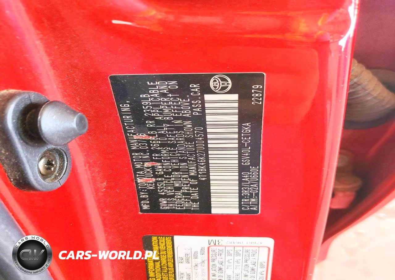 2007 Toyota Camry Xle V6 VIN:4T1BK46K27U004570 - 12