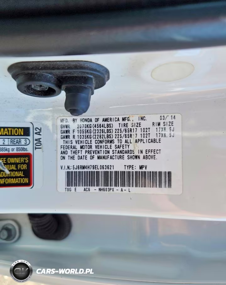 2014 Honda Cr-V Exl VIN:5J6RM4H79EL063621 - 13