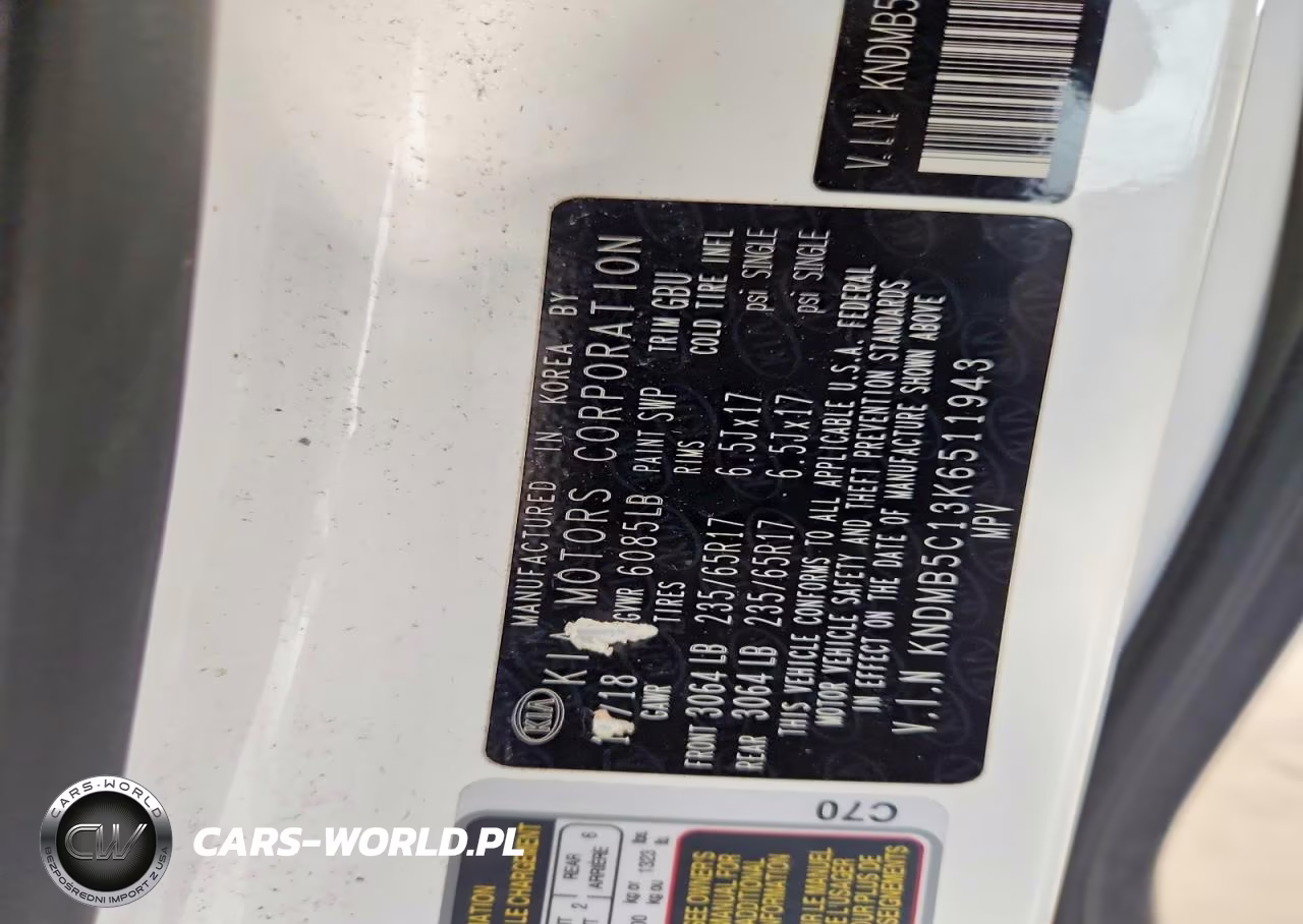 2019 Kia Sedona Lx VIN:KNDMB5C13K6511943 - 13
