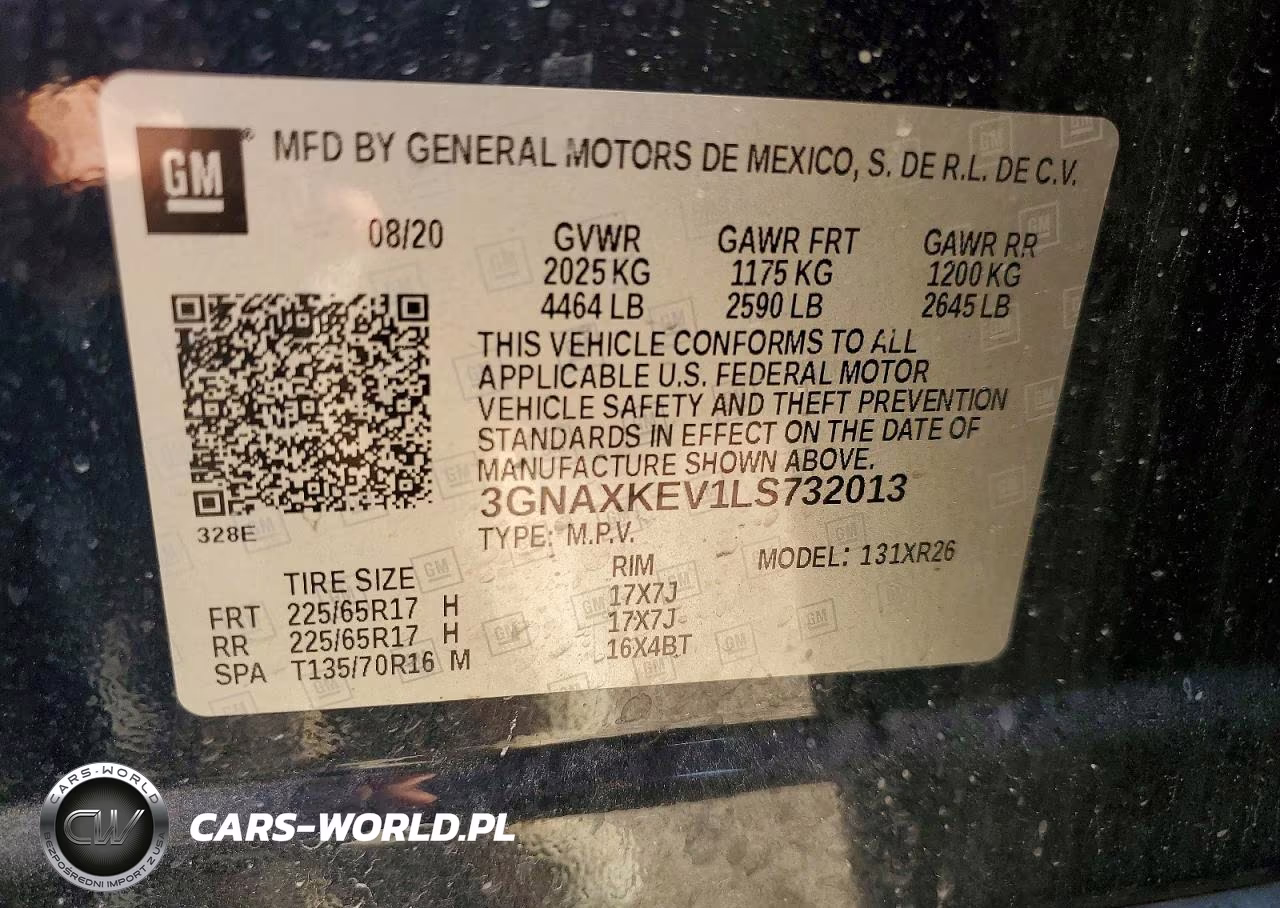 2020 Chevrolet Equinox Lt VIN:3GNAXKEV1LS732013 - 13