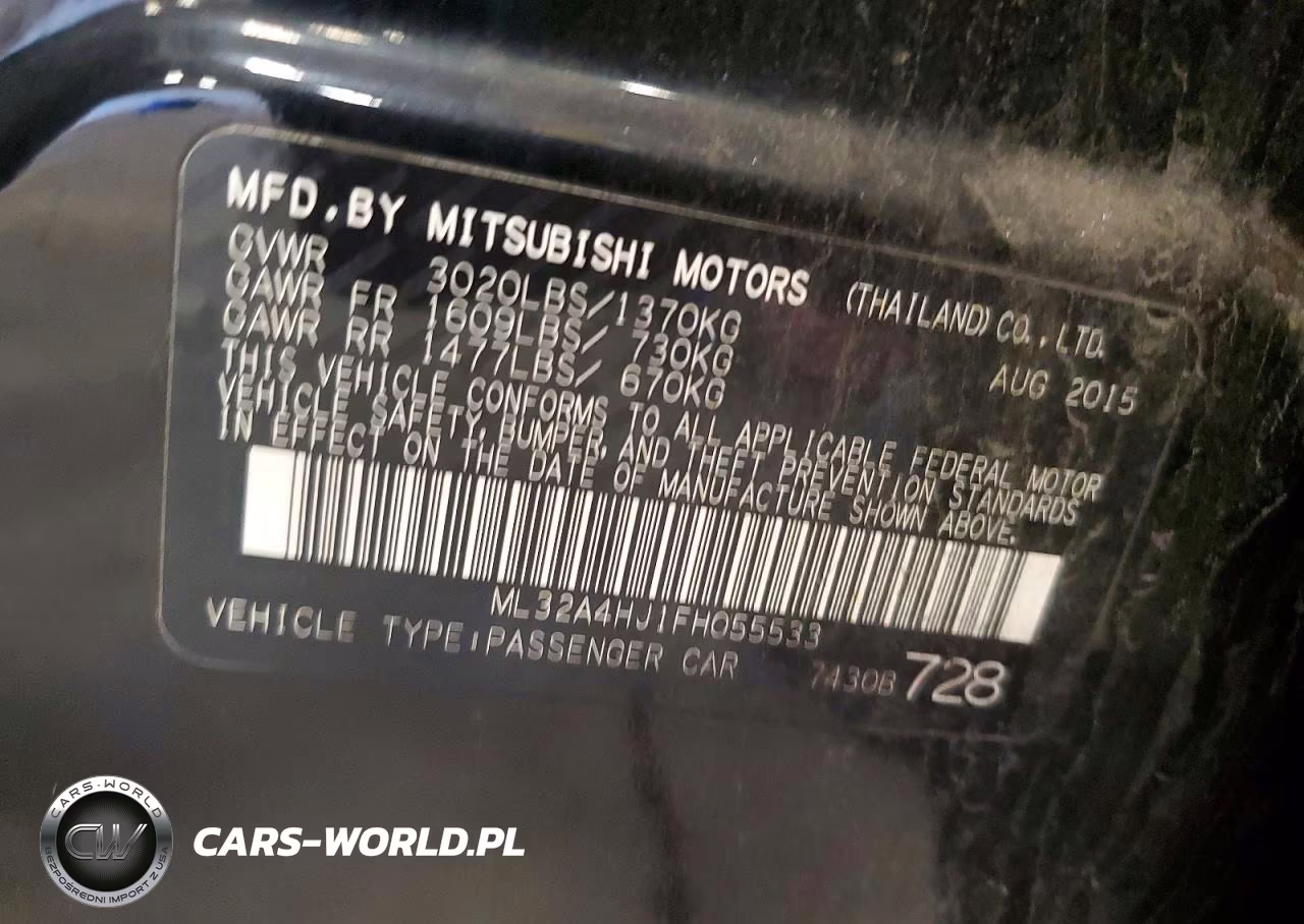 2015 Mitsubishi Mirage Es VIN:ML32A4HJ1FH055533 - 12