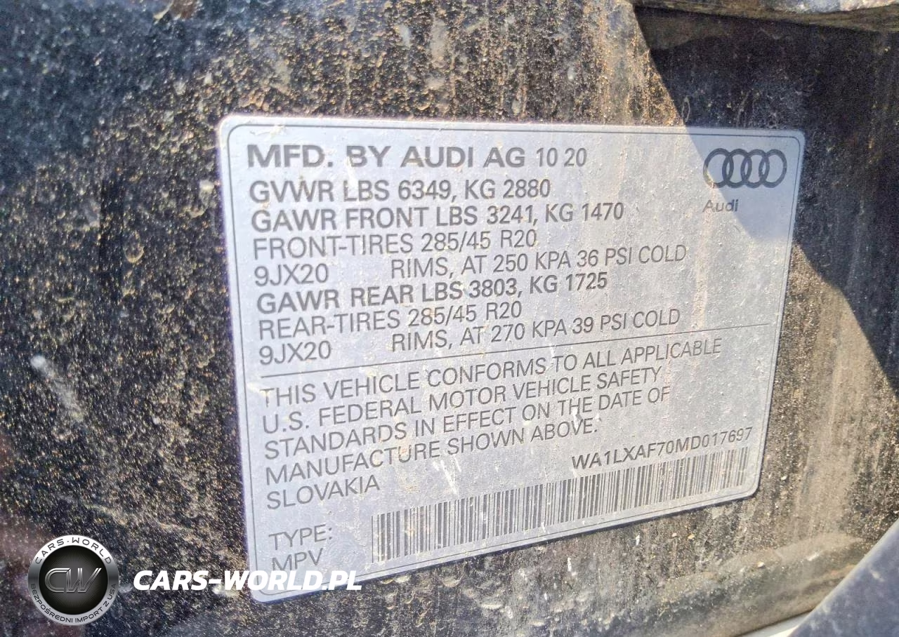 2021 Audi Q7 Premium Plus VIN:WA1LXAF70MD017697 - 13