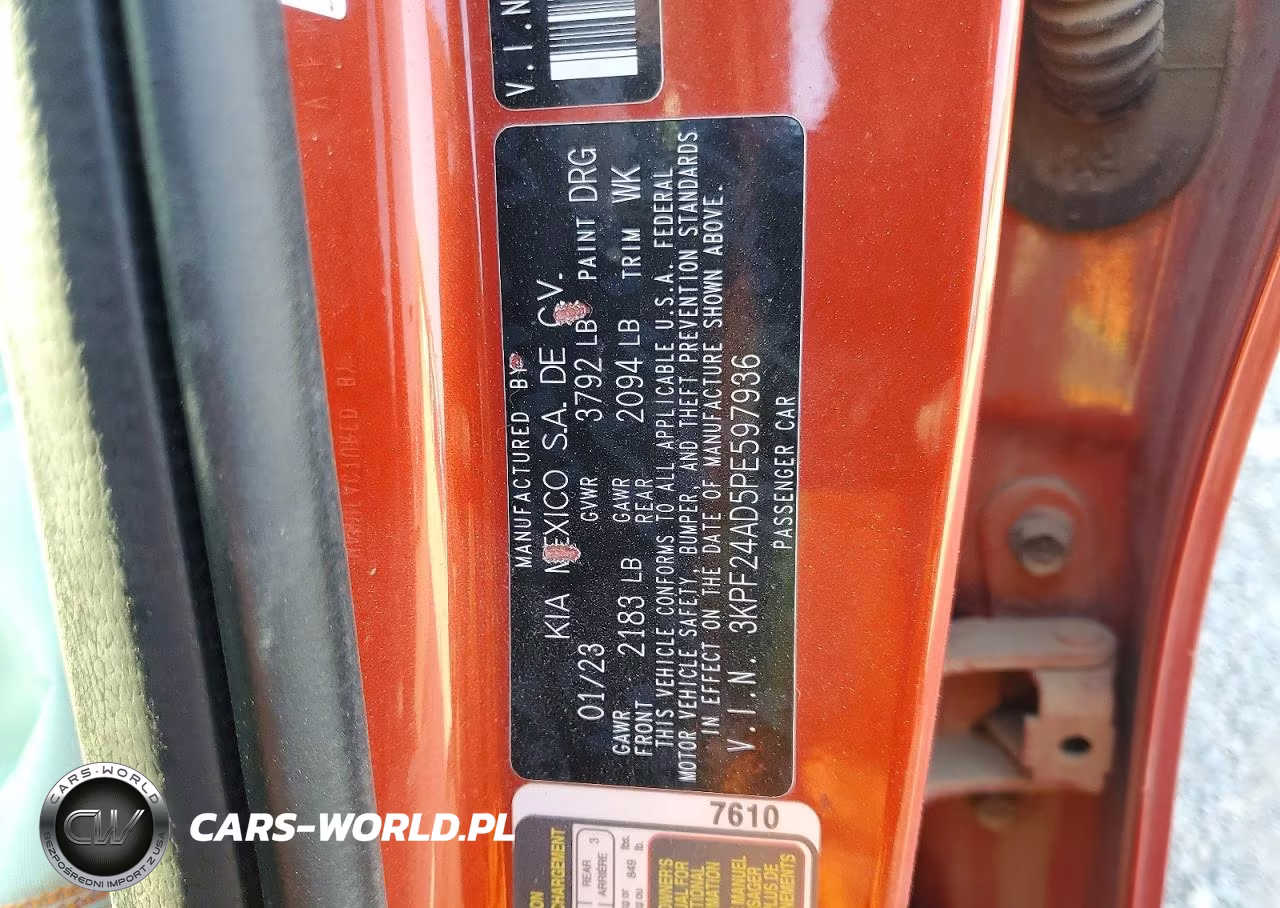 2023 Kia Forte Lxs VIN:3KPF24AD5PE597936 - 12