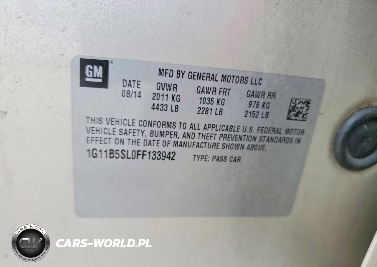 2015 Chevrolet Malibu Ls VIN:1G11B5SL0FF133942 - 12