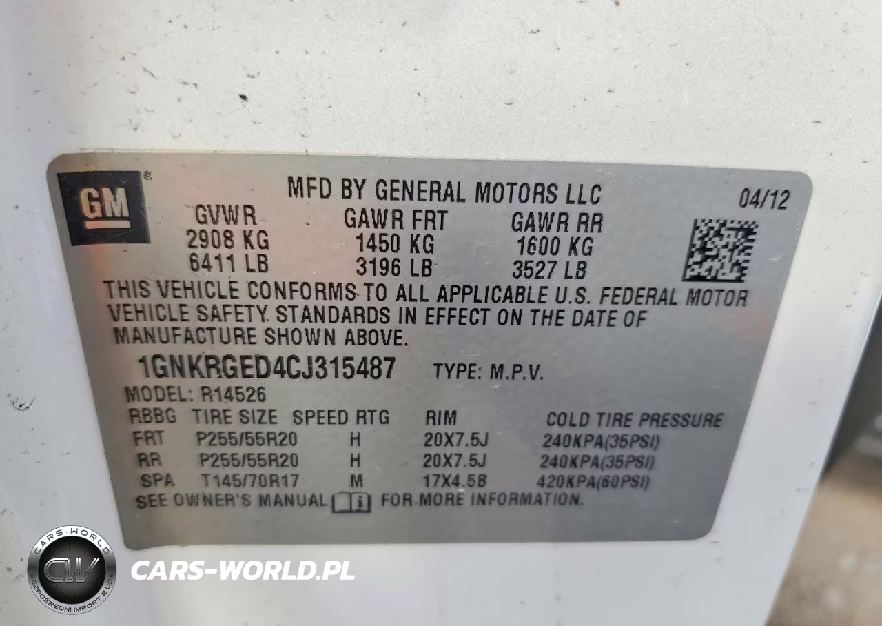 2012 Chevrolet Traverse Lt VIN:1GNKRGED4CJ315487 - 13