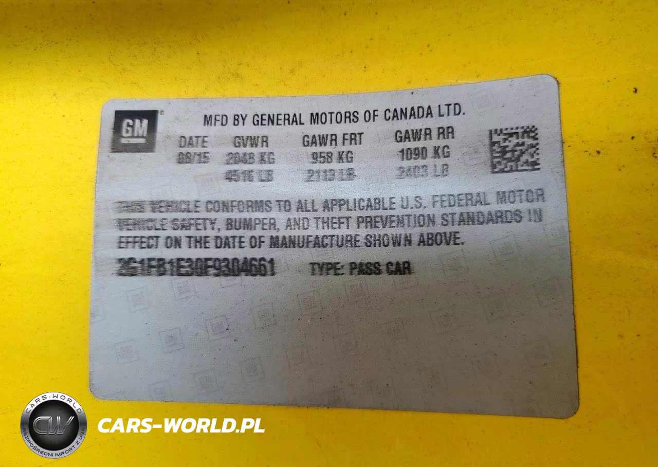 2015 Chevrolet Camaro Ls VIN:2G1FB1E30F9304661 - 13