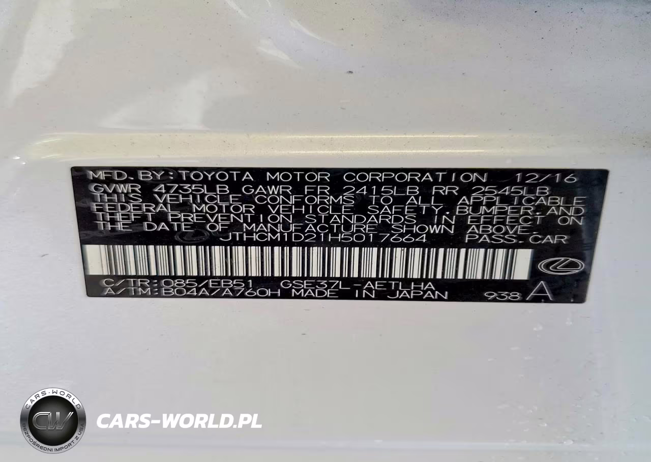 2017 Lexus Is 300 VIN:JTHCM1D21H5017664 - 13