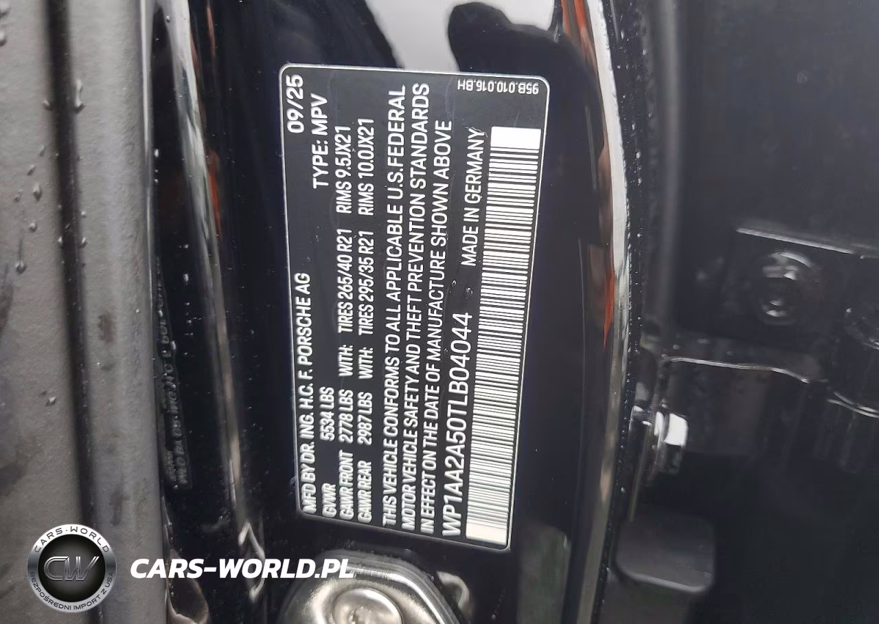 2026 Porsche Macan Base VIN:WP1AA2A50TLB04044 - 13