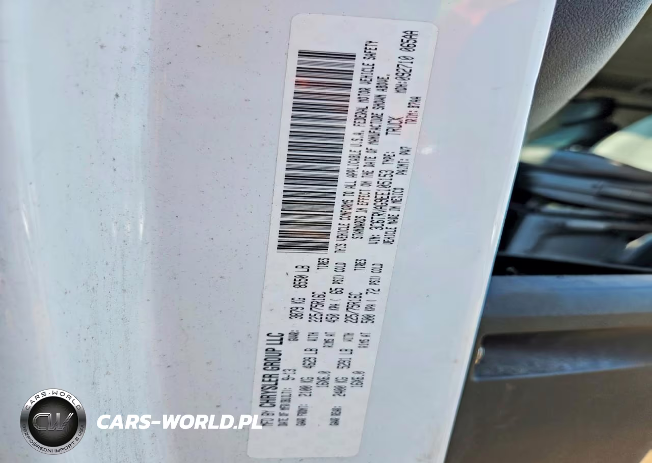 2014 Ram Promaster 1500 1500 Standard VIN:3C6TRVAG9EE105153 - 12