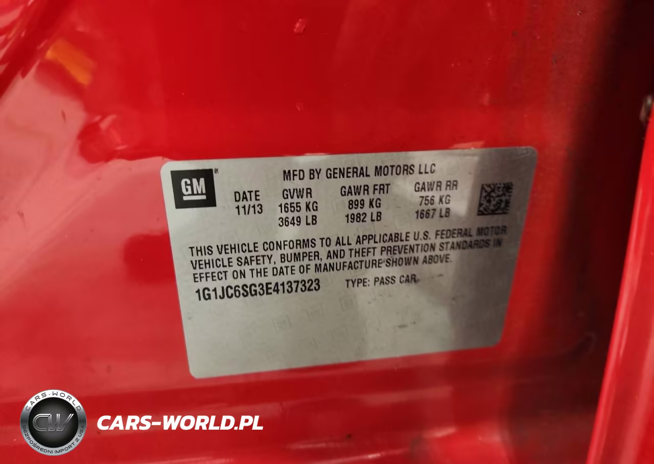 2014 Chevrolet Sonic Lt VIN:1G1JC6SG3E4137323 - 13