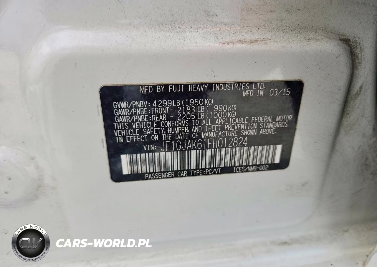 2015 Subaru Impreza Premium Plus VIN:JF1GJAK61FH012824 - 12