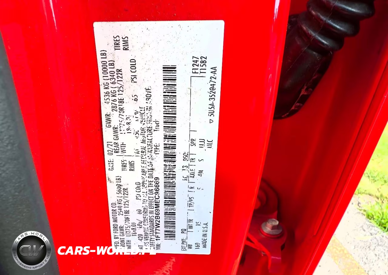 2021 Ford F250 Super Duty VIN:1FT7W2B69MEC96669 - 10