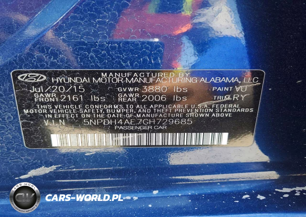 2016 Hyundai Elantra Value Edition VIN:5NPDH4AE7GH729685 - 13