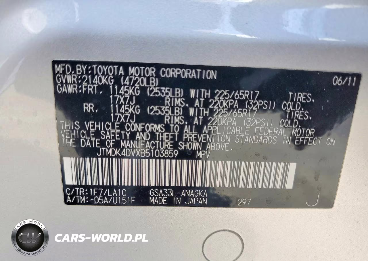 2011 Toyota Rav4 Limited VIN:JTMDK4DVXB5103859 - 14