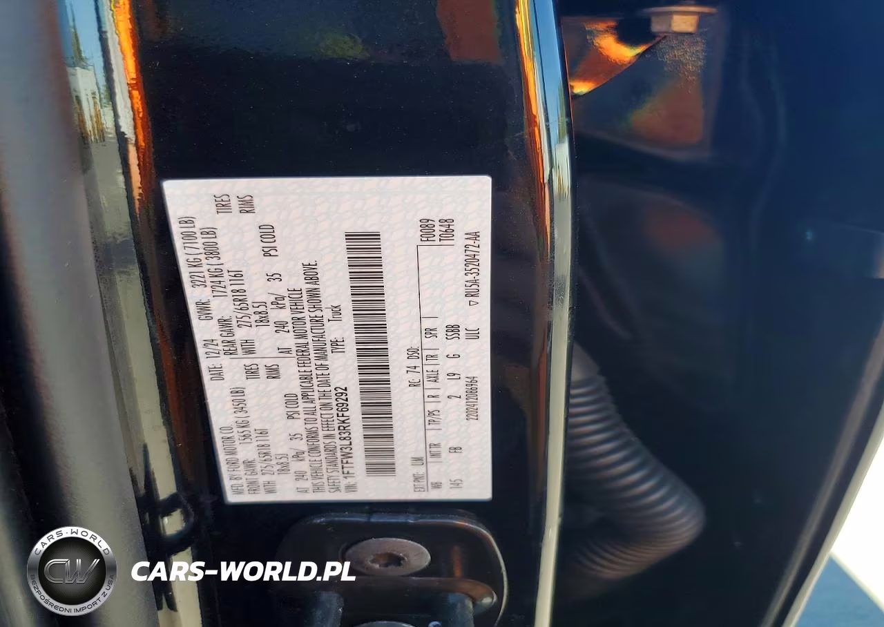 2024 Ford F150 Xlt VIN:1FTFW3L83RKF69292 - 12