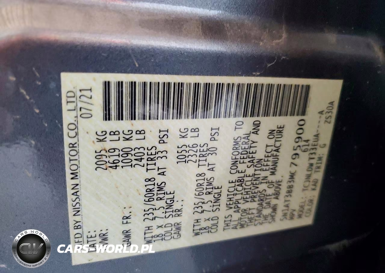 2021 Nissan Rogue Sv VIN:5N1AT3BB3MC795900 - 13