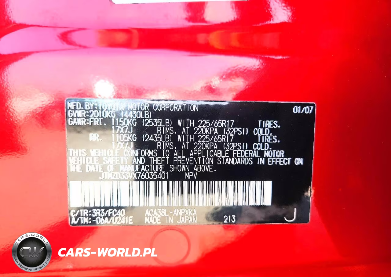 2007 Toyota Rav4 Base VIN:JTMZD33VX76035401 - 14