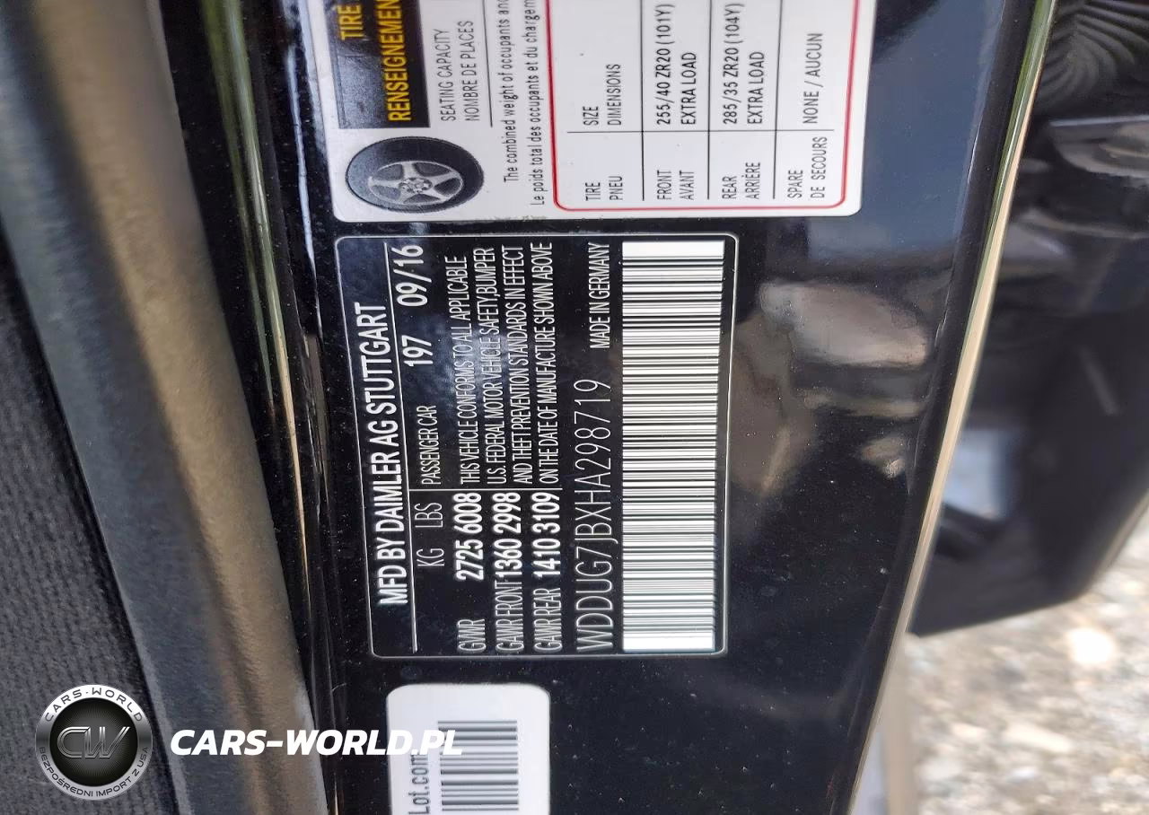 2017 Mercedes-Benz S 63 Amg VIN:WDDUG7JBXHA298719 - 12