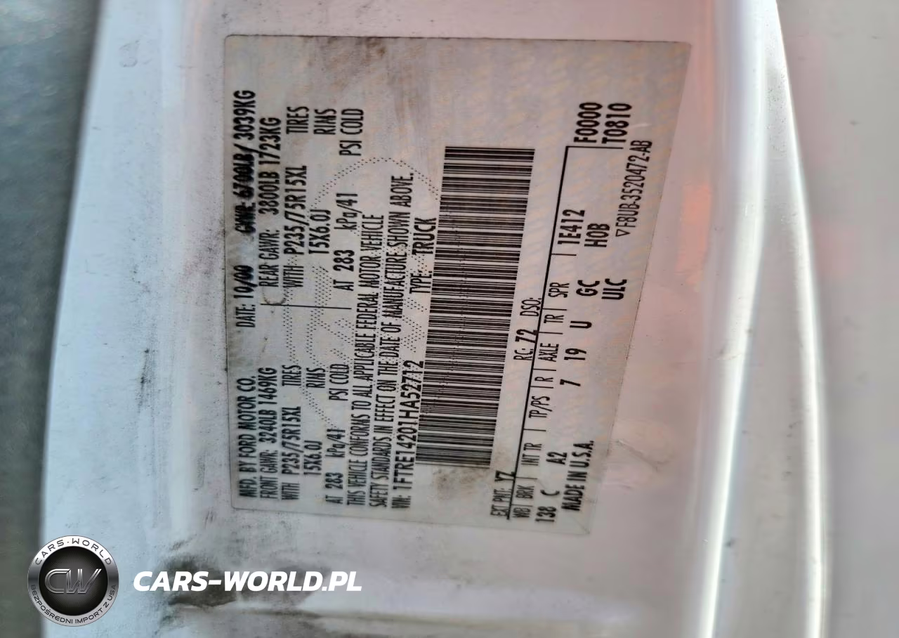 2001 Ford Econoline E150 Van VIN:1FTRE14201HA52712 - 13