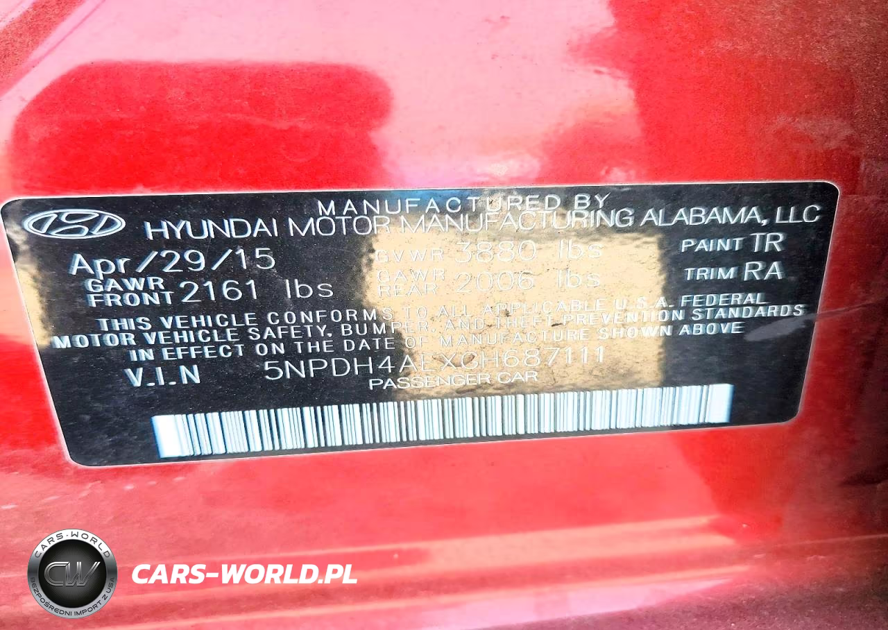 2016 Hyundai Elantra Se VIN:5NPDH4AEXGH687111 - 13