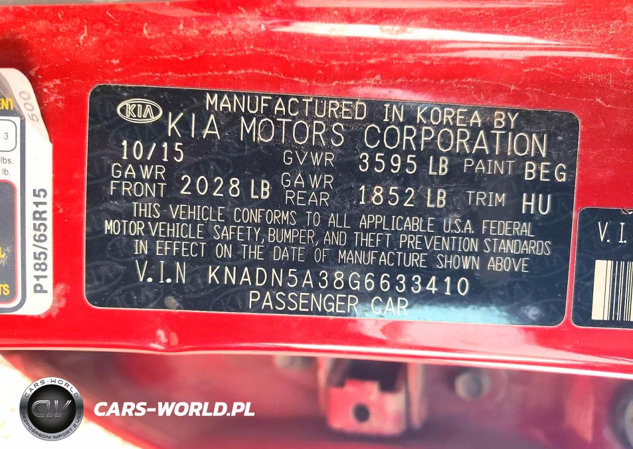 2016 Kia Rio 5-Door Ex VIN:KNADN5A38G6633410 - 13