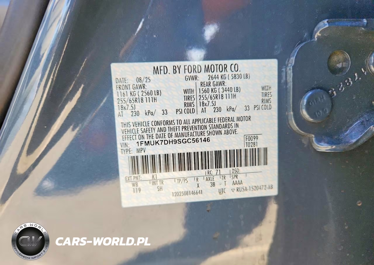 2025 Ford Explorer Active VIN:1FMUK7DH9SGC56146 - 14