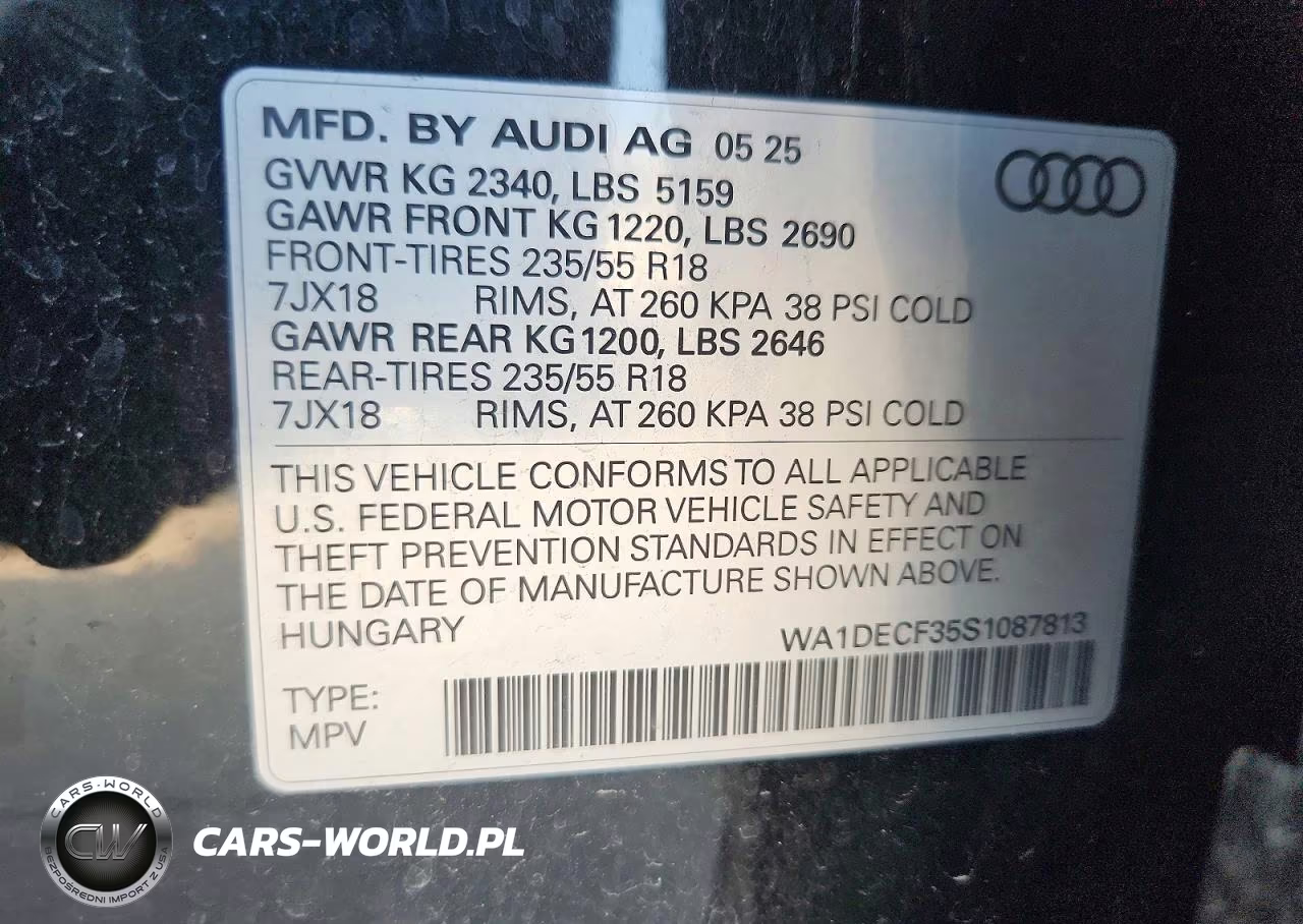2025 Audi Q3 Premium S Line 45 VIN:WA1DECF35S1087813 - 12