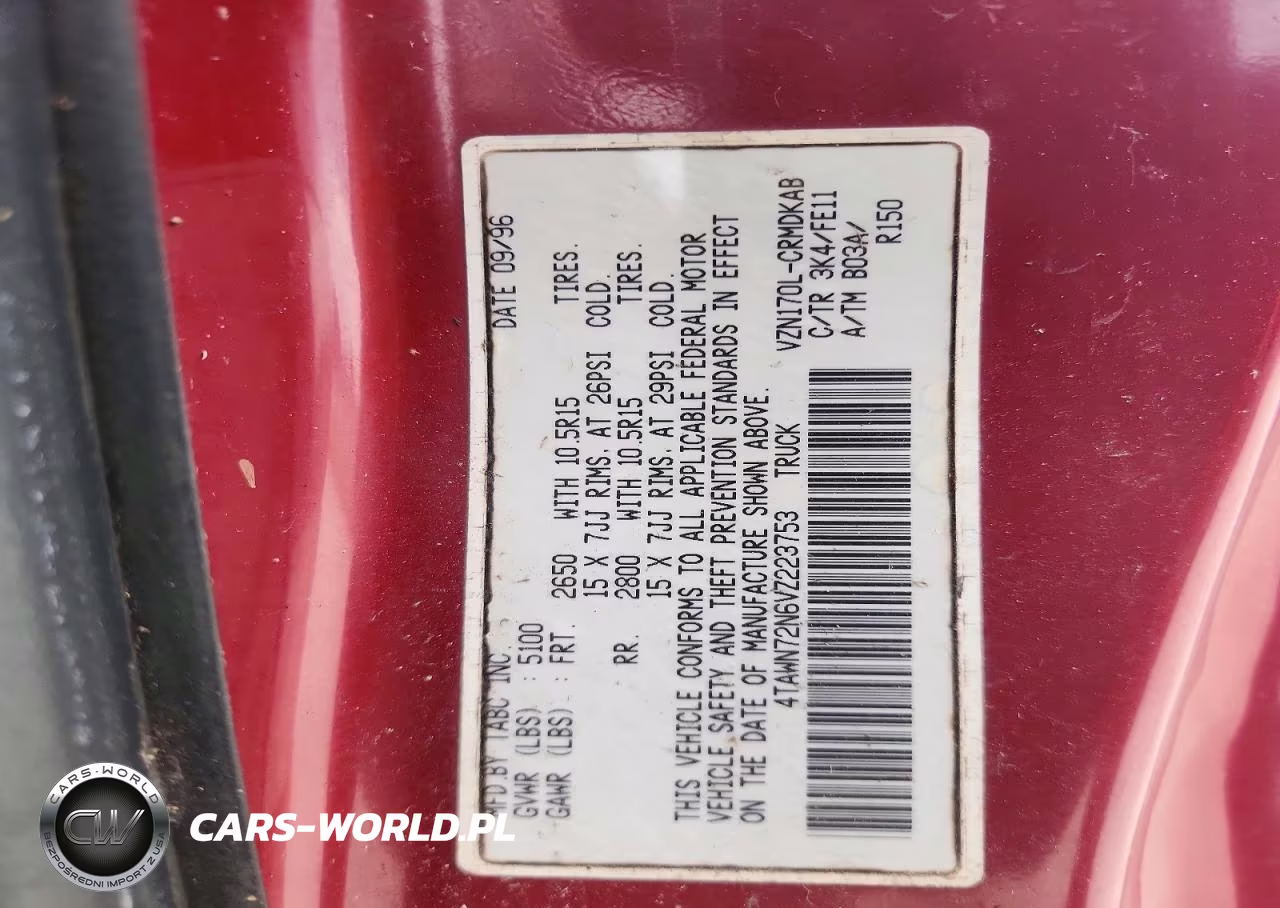 1997 Toyt Tacoma VIN:4TAWN72N6VZ223753 - 12