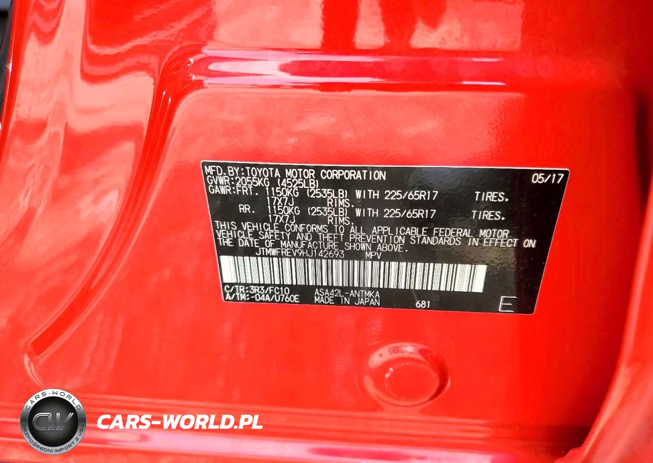2017 Toyota Rav4 Xle VIN:JTMWFREV9HJ142693 - 13