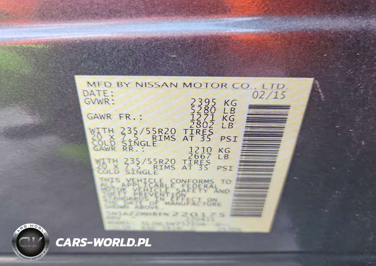 2015 Nissan Murano Platinum VIN:5N1AZ2MH8FN220175 - 14