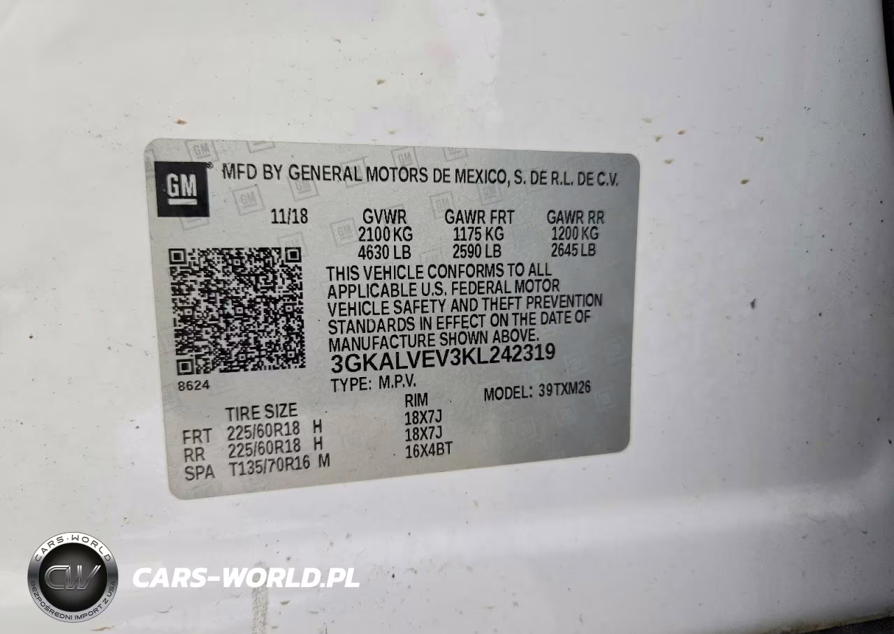 2019 GMC Terrain Slt VIN:3GKALVEV3KL242319 - 13