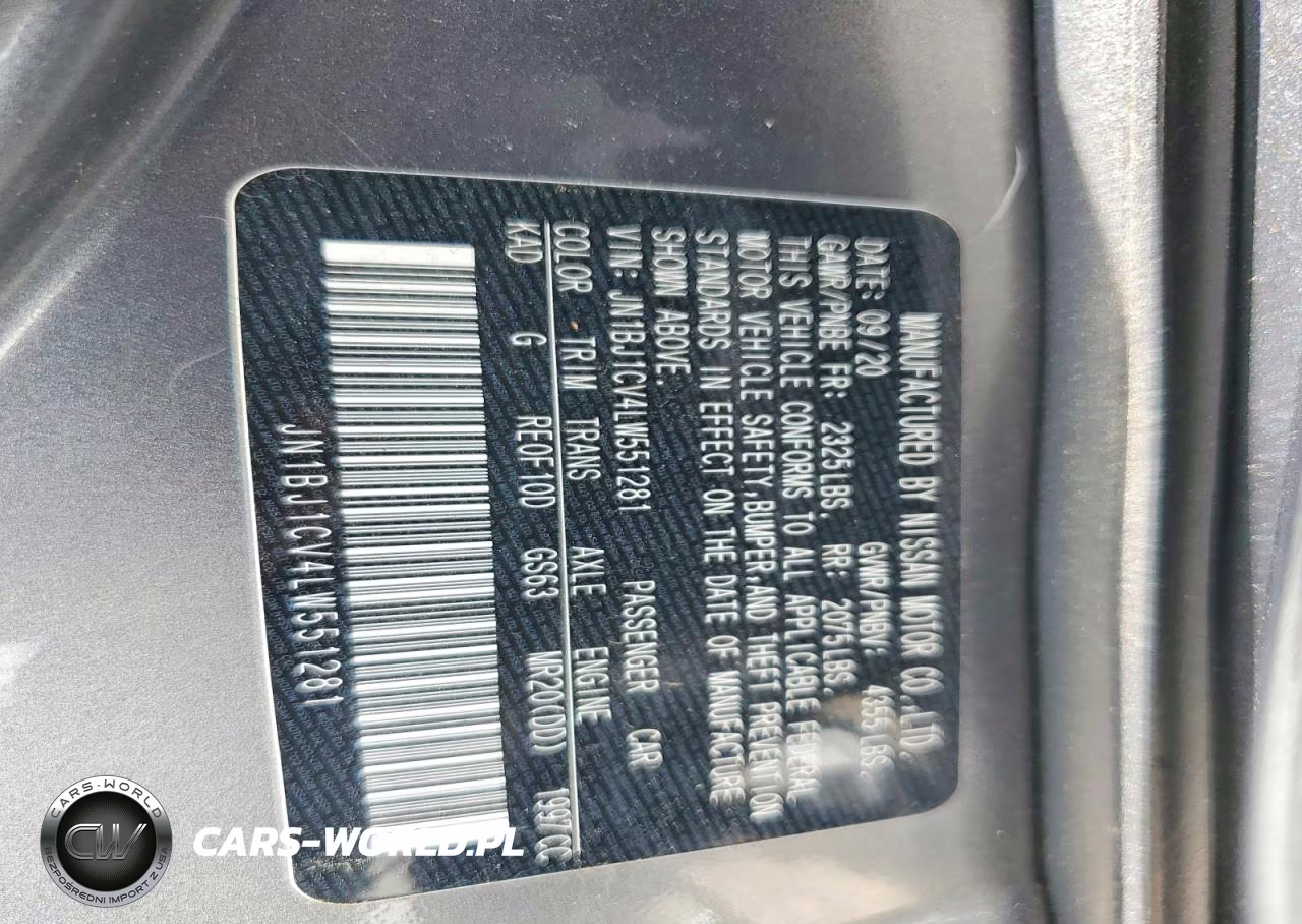 2020 Nissan Rogue Sport S VIN:JN1BJ1CV4LW551281 - 12