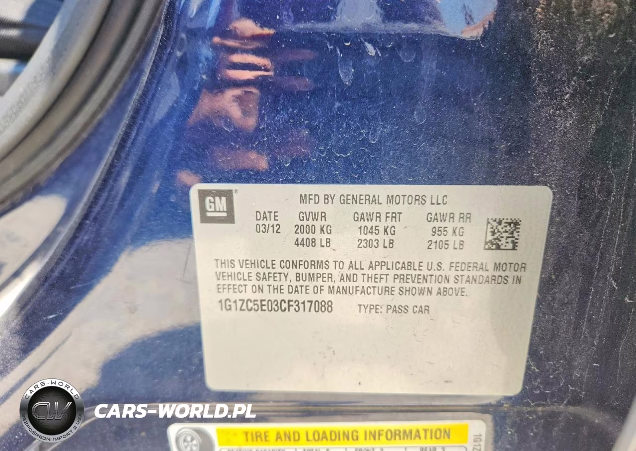 2012 Chevrolet Malibu 1Lt VIN:1G1ZC5E03CF317088 - 12