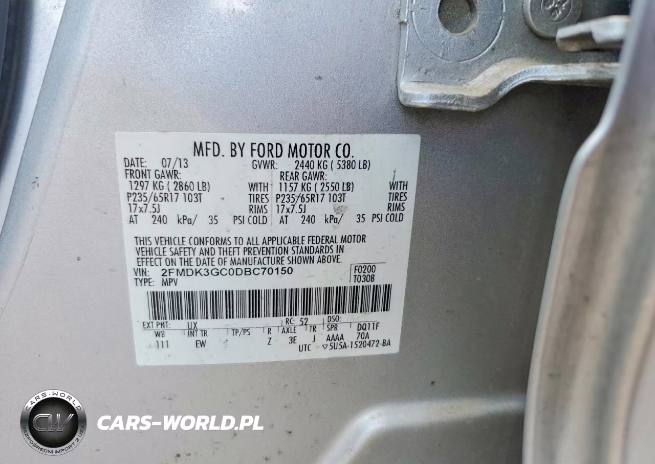 2013 Ford Edge Se VIN:2FMDK3GC0DBC70150 - 12
