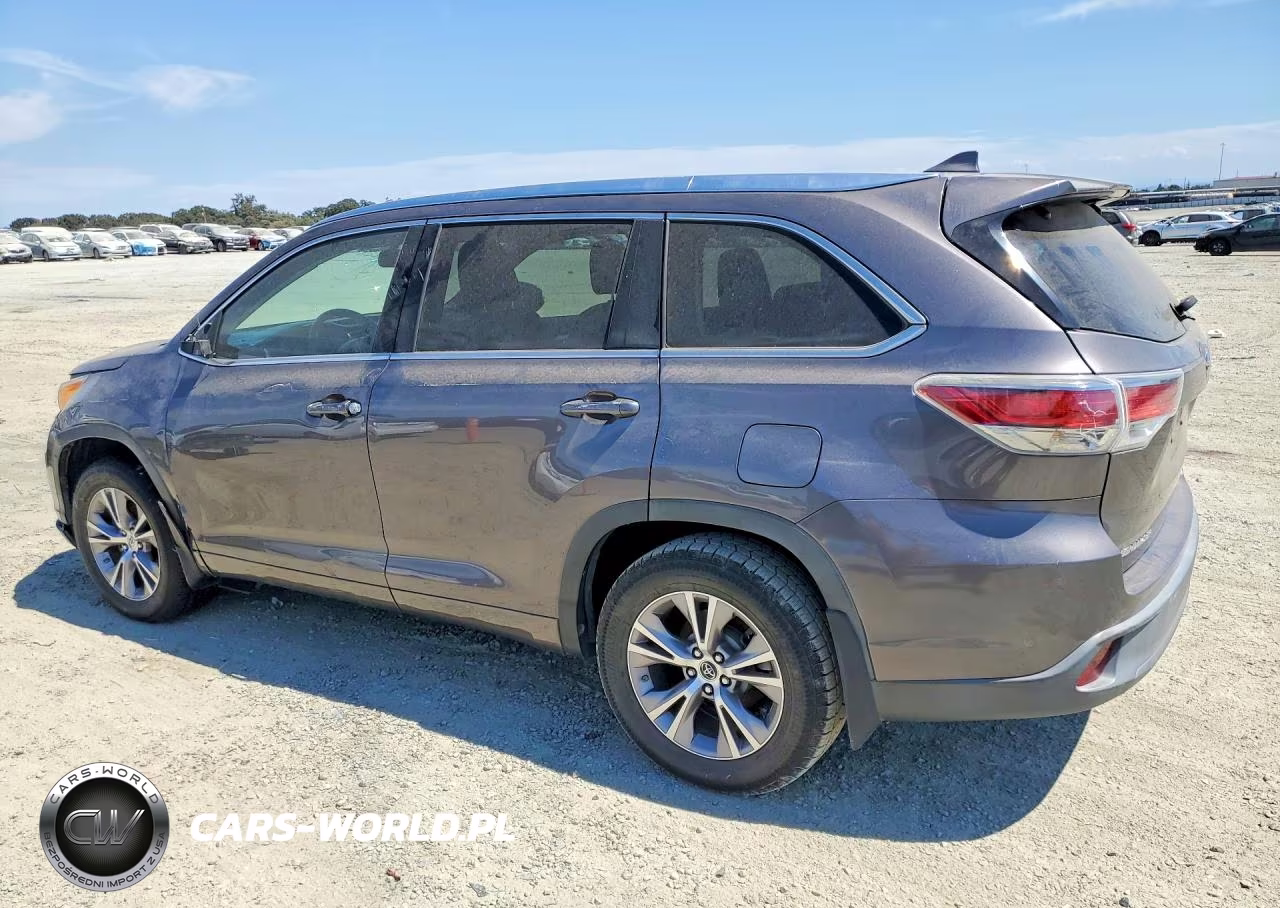 2014 Toyota Highlander Xle VIN:5TDJKRFH1ES062866 - 2
