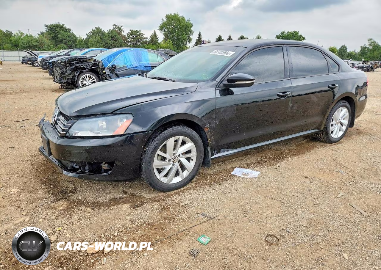 2012 Volkswagen Passat S VIN:1VWAP7A32CC004584 - 1