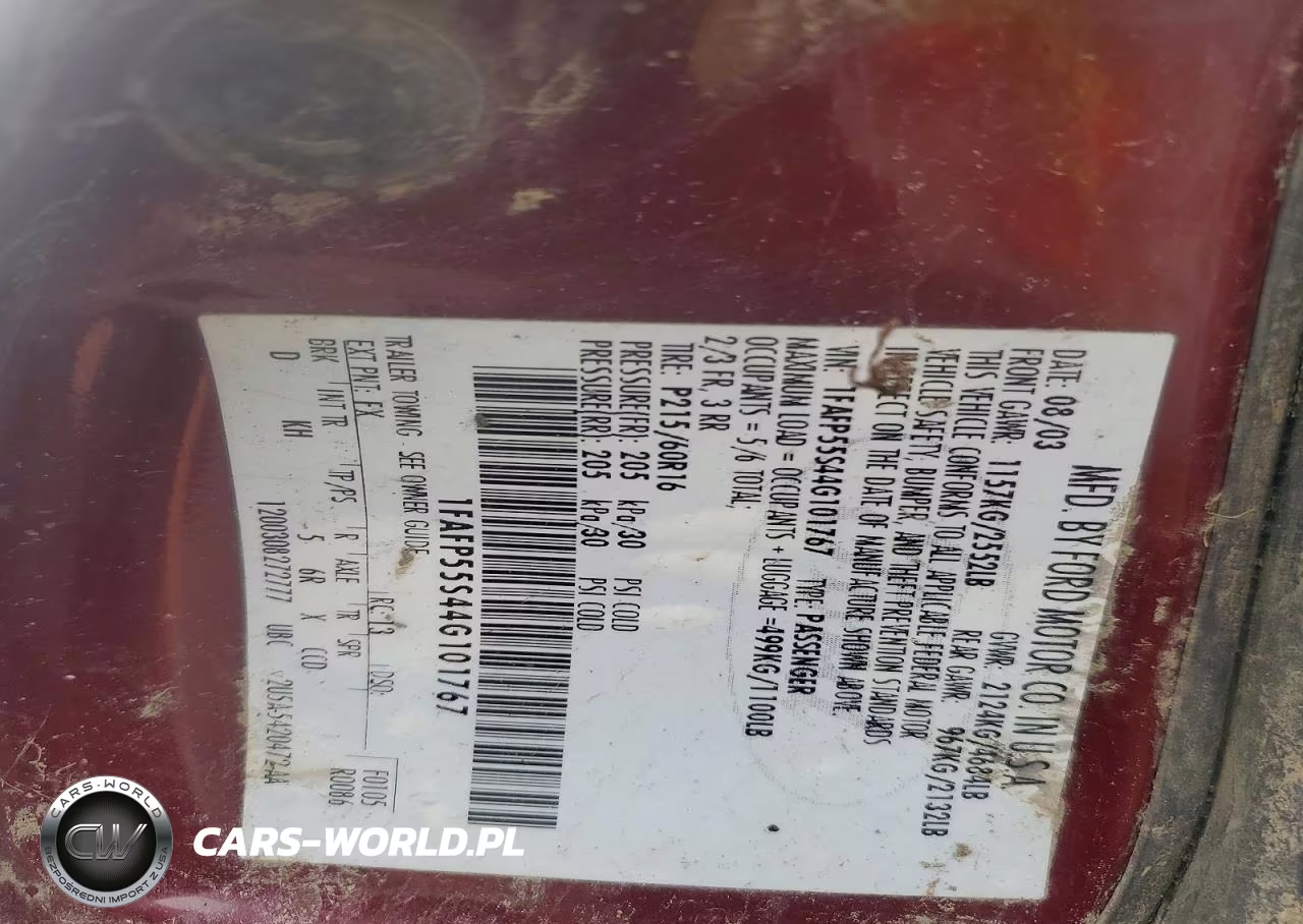 2004 Ford Taurus Ses VIN:1FAFP55S44G101767 - 12
