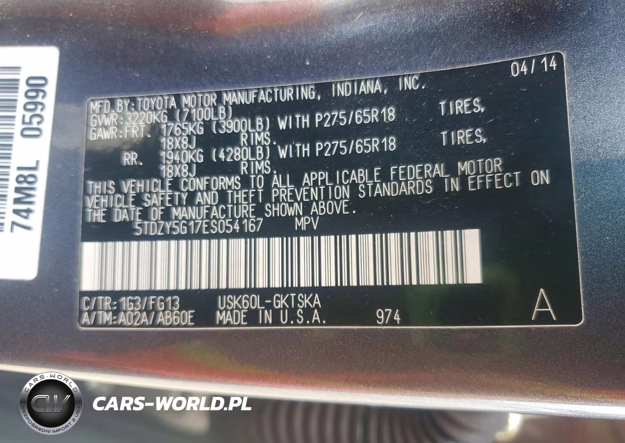 2014 Toyota Sequoia Sr5 VIN:5TDZY5G17ES054167 - 12