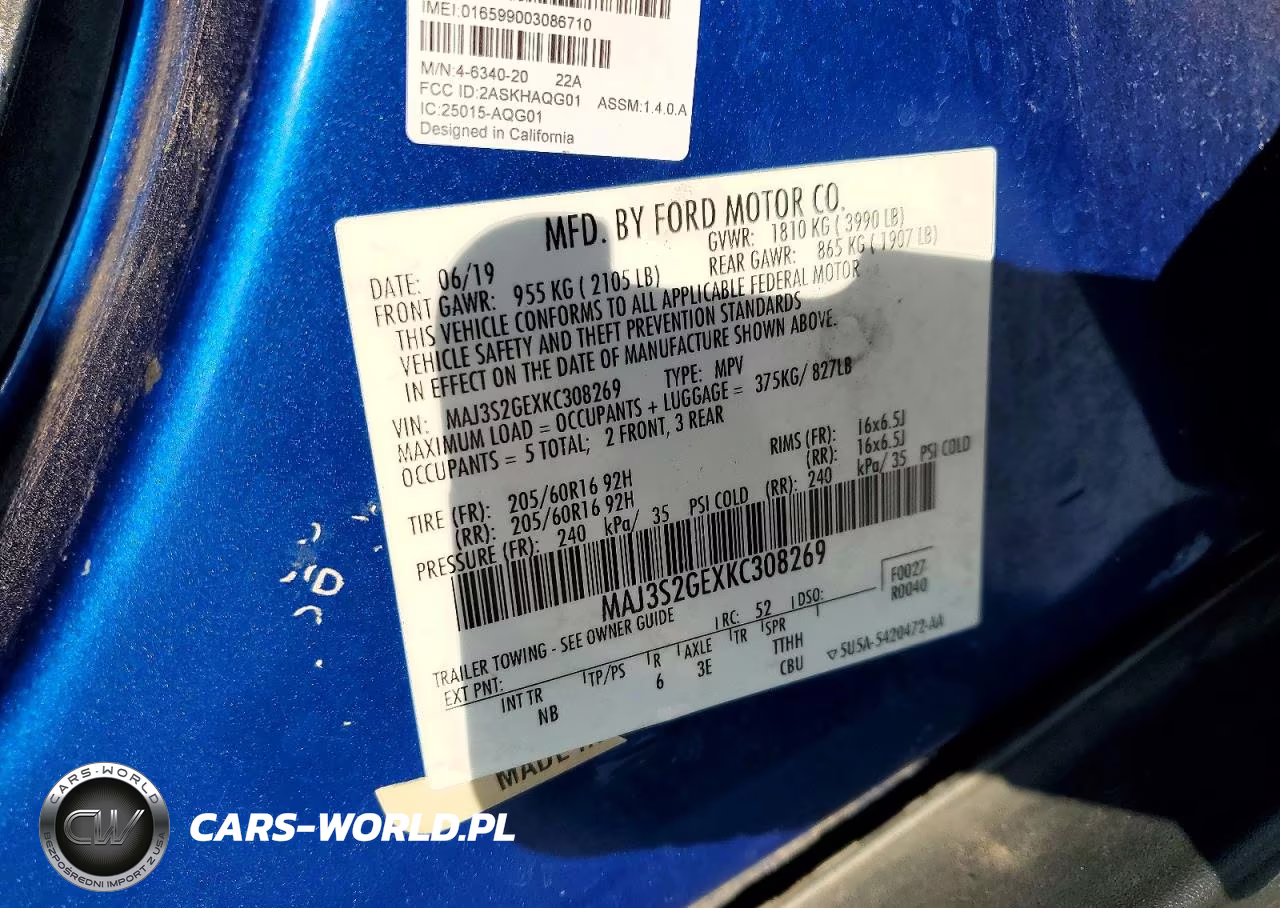 2019 Ford Ecosport Se VIN:MAJ3S2GEXKC308269 - 12