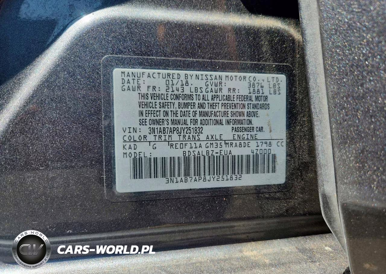 2018 Nissan Sentra S VIN:3N1AB7AP8JY251832 - 12