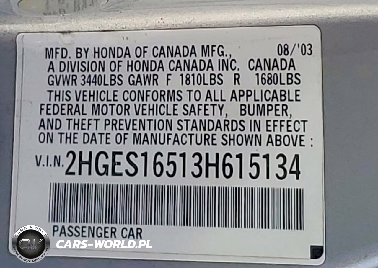 2003 Honda Civic Lx VIN:2HGES16513H615134 - 13