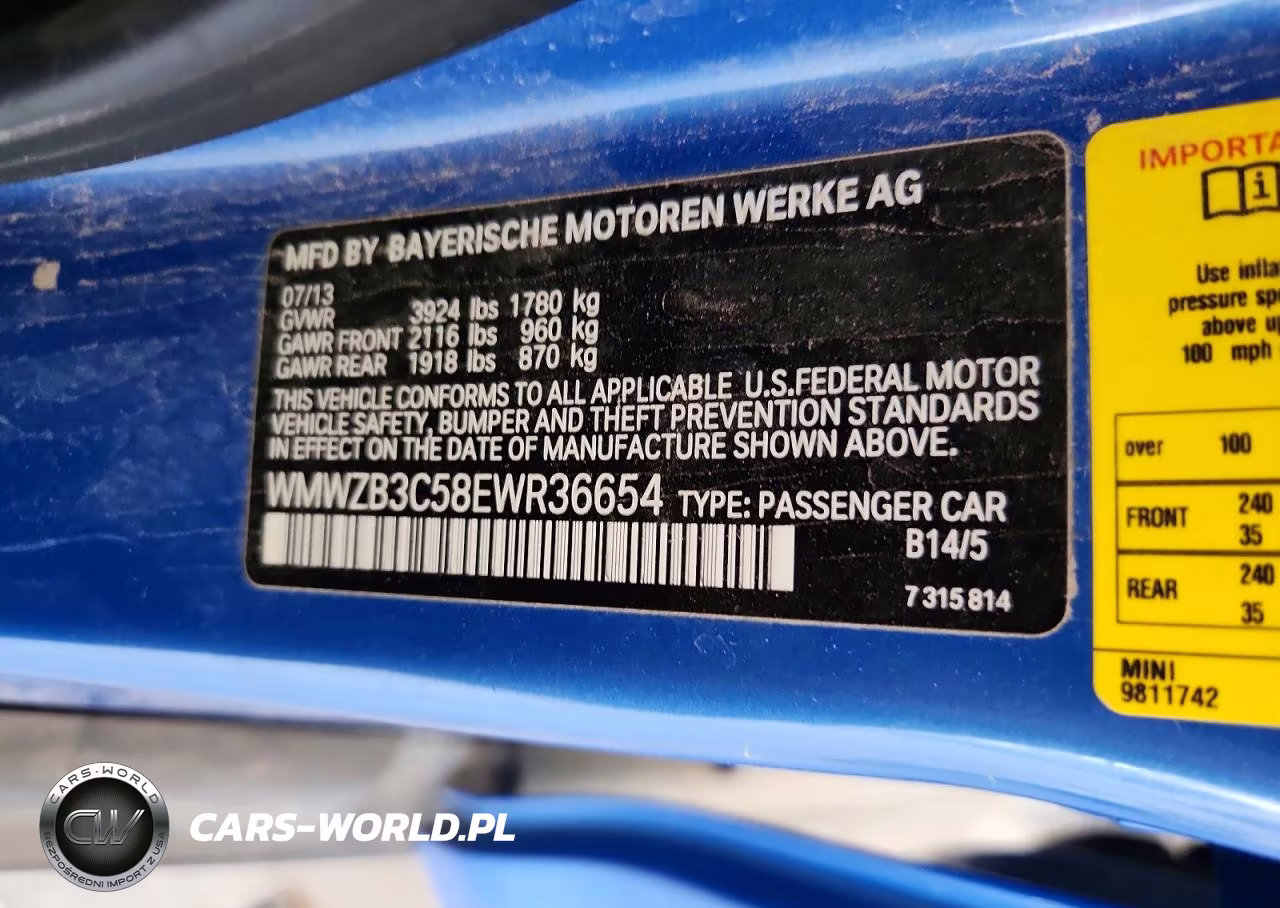 2014 Mini Cooper Countryman VIN:WMWZB3C58EWR36654 - 12