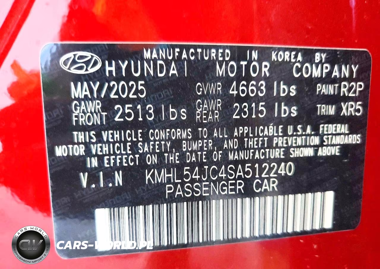2025 Hyundai Sonata N Line VIN:KMHL54JC4SA512240 - 13