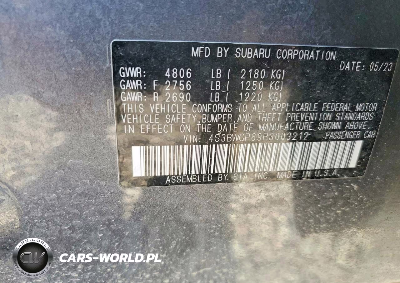 2024 Subaru Legacy Touring Xt VIN:4S3BWGP69R3003212 - 13